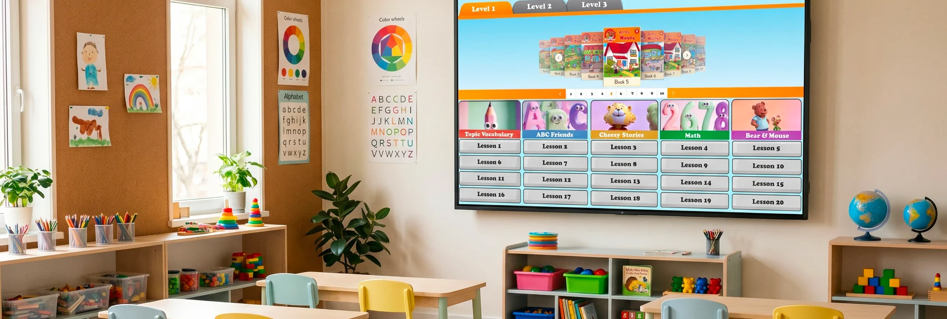 Classroom with children learning