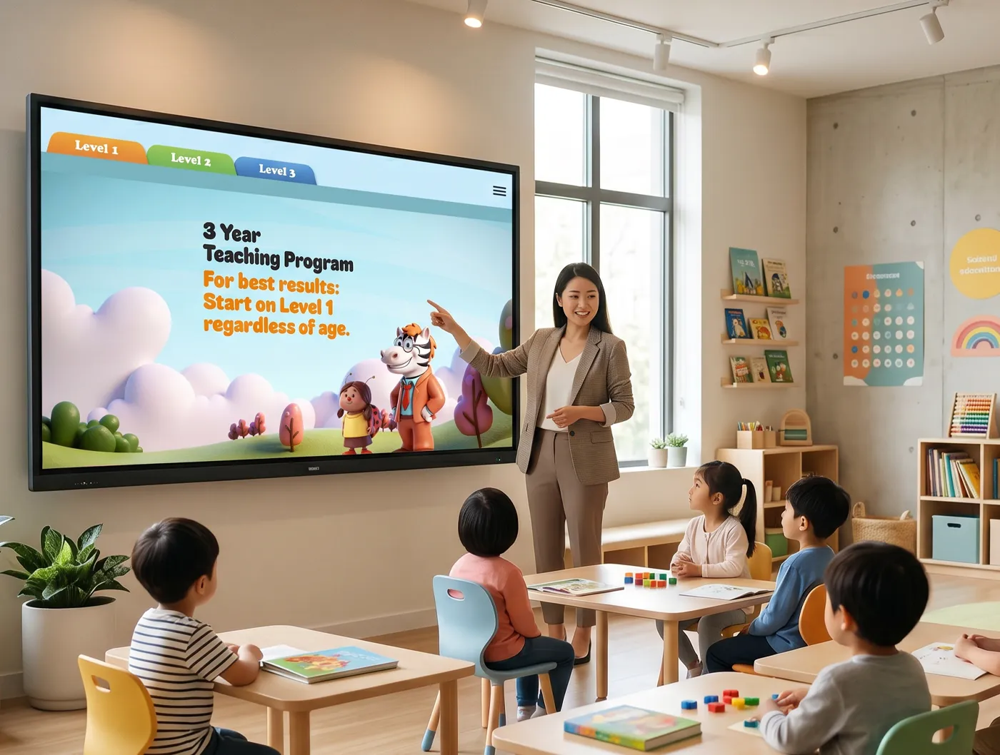 Big Bear teacher character